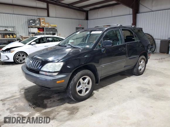 2001 Lexus RX 300 with VIN JTJHF10U010195817, listed as a Copart auction lot 72183334 with 178,999 mi miles and Salvage Title. Bid and sale history available at carsss.com. Image 1.