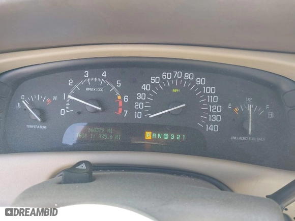 2001 Buick Park Avenue with VIN 1G4CW54K614275320, listed as a IAAI auction lot 41970778 with 160,578 mi miles. Bid and sale history available at carsss.com. Image 7.