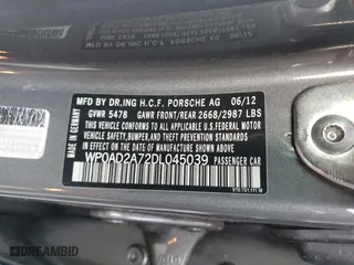 2013 Porsche Panamera S Hybrid with VIN WP0AD2A72DL045039, listed as a Copart auction lot 41502635 with 140,089 mi miles and Clean Title. Bid and sale history available at carsss.com. Image 12.