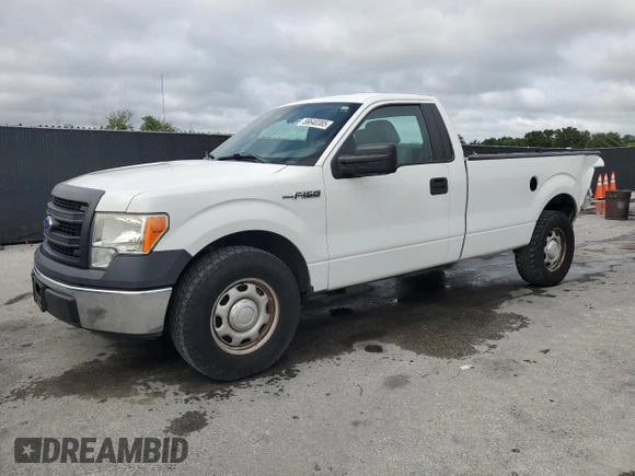 2013 Ford F-150 XL with VIN 1FTMF1CM7DKG16566, listed as a Copart auction lot 56640385 with 161,986 mi miles and Salvage title. Bid and sale history available at DreamBid. Image 1.