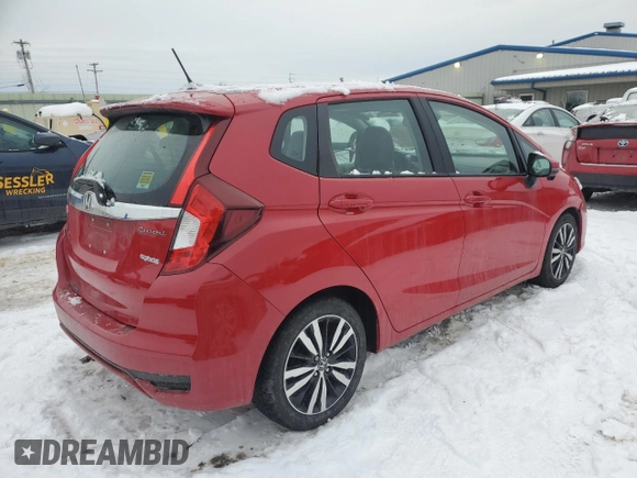 2018 Honda Fit EX-L with VIN 3HGGK5H98JM730229, listed as a Copart auction lot 88394145 with 89,844 mi miles and Salvage Title. Bid and sale history available at carsss.com. Image 3.
