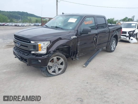 2019 Ford F-150 XL with VIN 1FTEW1E45KFC15573, listed as a IAAI auction lot 42647234 with 66,267 mi miles and . Bid and sale history available at DreamBid. Image 2.