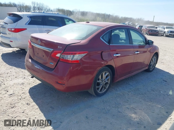 2014 Nissan Sentra S with VIN 3N1AB7AP8EL620899, listed as a IAAI auction lot 42051753 with 126,113 mi miles and . Bid and sale history available at DreamBid. Image 4.