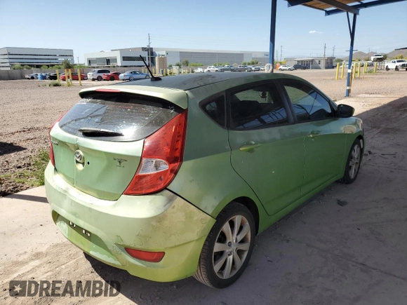 2012 Hyundai Accent SE with VIN KMHCU5AE8CU047472, listed as a Copart auction lot 53487745 with 120,449 mi miles and Salvage Title. Bid and sale history available at carsss.com. Image 3.
