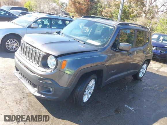 2017 Jeep Renegade Latitude with VIN ZACCJABB3HPF84074, listed as a IAAI auction lot 41867396 with 65,323 mi miles. Bid and sale history available at carsss.com. Image 18.
