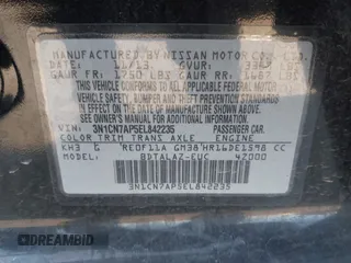 2014 Nissan Versa SV with VIN 3N1CN7AP5EL842235, listed as a IAAI auction lot 41715159 with 127,456 mi miles. Bid and sale history available at carsss.com. Image 9.