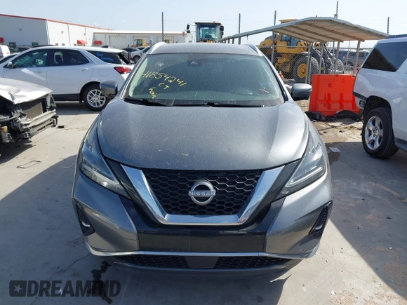 2023 Nissan Murano SL with VIN 5N1AZ2CJ7PC109327, listed as a IAAI auction lot 41854241 with 55,744 mi miles and . Bid and sale history available at DreamBid. Image 12.