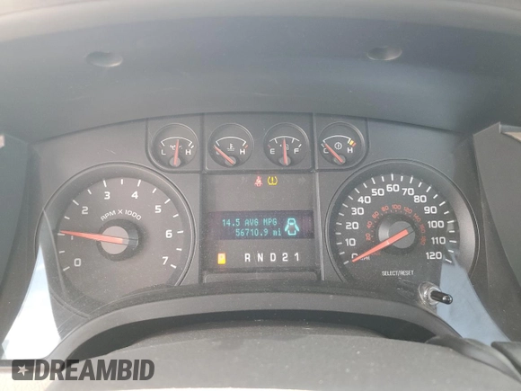 2009 Ford F-150 XL with VIN 1FTRF12W79KC62256, listed as a Copart auction lot 56926445 with 56,710 mi miles and Salvage title. Bid and sale history available at DreamBid. Image 9.