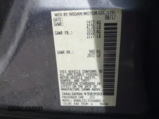 2017 Nissan Altima SV z VIN 1N4AL3AP6HC498990, wystawiony jako IAAI lot #42095268 z przebiegiem 105 253 mil mil oraz . Historia ofert i sprzedaży dostępna na DreamBid. Obrazek 9.