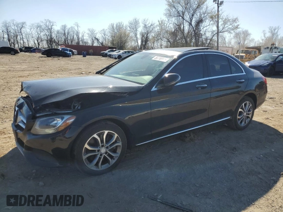 2016 Mercedes-Benz C 300 Luxury with VIN 55SWF4KB0GU105811, listed as a Copart auction lot 50786015 with 121,280 mi miles and Salvage Title. Bid and sale history available at carsss.com. Image 1.