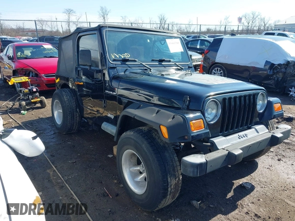 2002 Jeep Wrangler X with VIN 1J4FA39S52P770664, listed as a IAAI auction lot 41661580 with 122,445 mi miles. Bid and sale history available at carsss.com. Image 1.