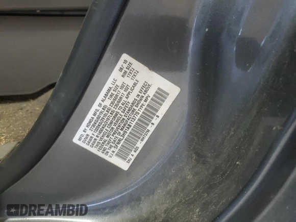 2010 Honda Odyssey Touring with VIN 5FNRL3H91AB113770, listed as a Copart auction lot 61893115 with 155,776 mi miles and Salvage title. Bid and sale history available at DreamBid. Image 13.