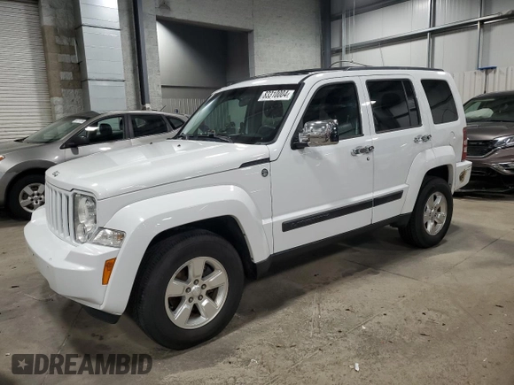 2012 Jeep Liberty Sport with VIN 1C4PJMAK1CW171926, listed as a Copart auction lot 83310004 with 180,085 mi miles and Salvage Title. Bid and sale history available at carsss.com. Image 1.