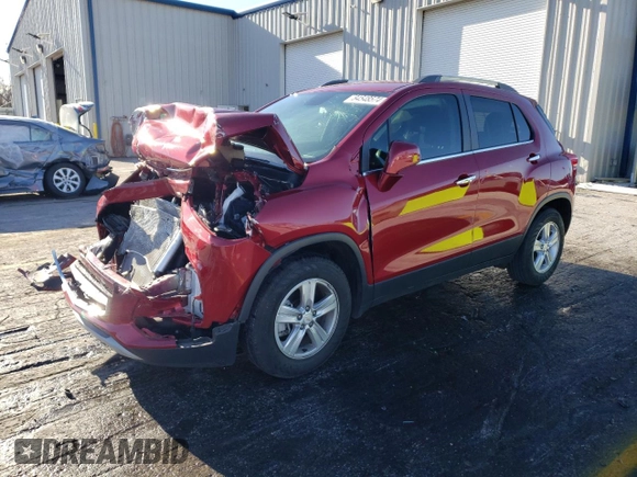 2020 Chevrolet Trax LT with VIN 3GNCJLSB2LL235816, listed as a Copart auction lot 84548574 with 19,017 mi miles and Salvage Title. Bid and sale history available at DreamBid. Image 1.