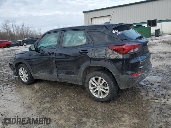 2021 Chevrolet TrailBlazer LS with VIN KL79MNSL4MB072052, listed as a Copart auction lot 46579605 with 72,964 mi miles and Salvage Title. Bid and sale history available at carsss.com. Image 2.