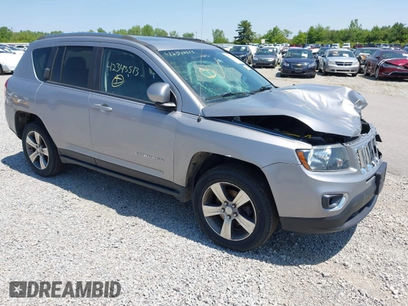 2017 Jeep Compass High Altitude with VIN 1C4NJCEB4HD200107, listed as a IAAI auction lot 42343513 with 96,580 mi miles and . Bid and sale history available at DreamBid. Image 1.