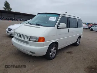 2001 Volkswagen EuroVan MV with VIN WV2NB470X1H144656, listed as a IAAI auction lot 42014536 with 230,707 mi miles and . Bid and sale history available at DreamBid. Image 2.
