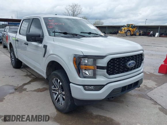 2023 Ford F-150 XL with VIN 1FTEW1EP7PKF17214, listed as a IAAI auction lot 41909017 with 1 mi miles. Bid and sale history available at carsss.com. Image 1.