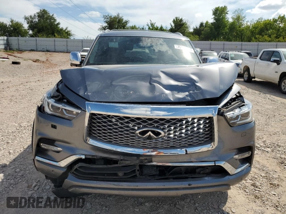 2021 Infiniti QX80 SENSORY with VIN JN8AZ2BC6M9475879, listed as a Copart auction lot 70437604 with 0 mi miles and Salvage Title. Bid and sale history available at carsss.com. Image 5.