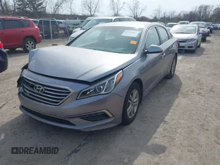 2015 Hyundai Sonata 2.4L SE with VIN 5NPE24AF8FH214899, listed as a IAAI auction lot 42056089 with 76,621 mi miles. Bid and sale history available at carsss.com. Image 17.
