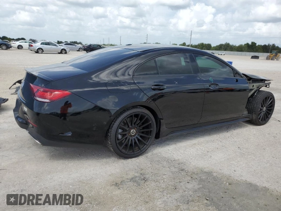 2019 Mercedes-Benz CLS with VIN WDD2J5JB1KA020974, listed as a Copart auction lot 69755594 with 0 mi miles and Salvage Title. Bid and sale history available at carsss.com. Image 3.