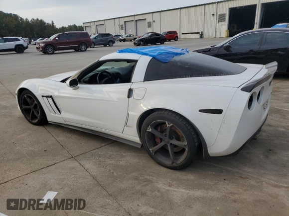 2012 Chevrolet Corvette Z16 Grand Sport 3LT with VIN 1G1YW2DW2C5106722, listed as a Copart auction lot 77883044 with 125,642 mi miles and Salvage title. Bid and sale history available at DreamBid. Image 2.