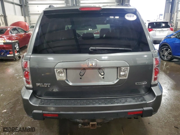 2007 Honda Pilot EX with VIN 2HKYF18457H504717, listed as a Copart auction lot 49738435 with 164,047 mi miles and Salvage Title. Bid and sale history available at carsss.com. Image 6.
