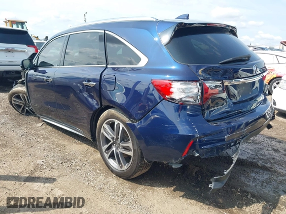 2017 Acura MDX Advance z VIN 5FRYD3H98HB010847, wystawiony jako IAAI lot #42391406 z przebiegiem 93 063 mil mil oraz . Historia ofert i sprzedaży dostępna na DreamBid. Obrazek 3.