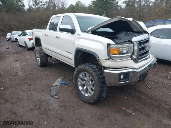 2015 GMC Sierra 1500 SLT with VIN 3GTU2VEC0FG423595, listed as a IAAI auction lot 41520134 with 195,734 mi miles. Bid and sale history available at carsss.com. Image 1.