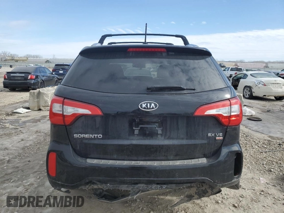 2015 Kia Sorento SX with VIN 5XYKW4A72FG549051, listed as a Copart auction lot 41840155 with 125,021 mi miles and Salvage Title. Bid and sale history available at carsss.com. Image 6.