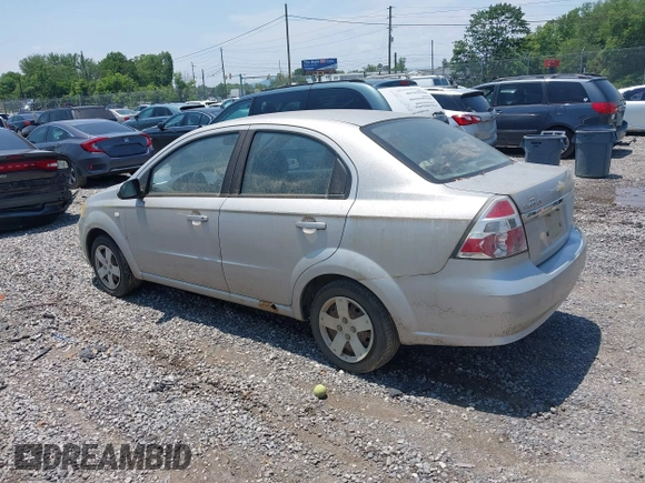 2008 Chevrolet Aveo LS with VIN KL1TD56648B259186, listed as a IAAI auction lot 42471424 with 119,844 mi miles and . Bid and sale history available at DreamBid. Image 3.