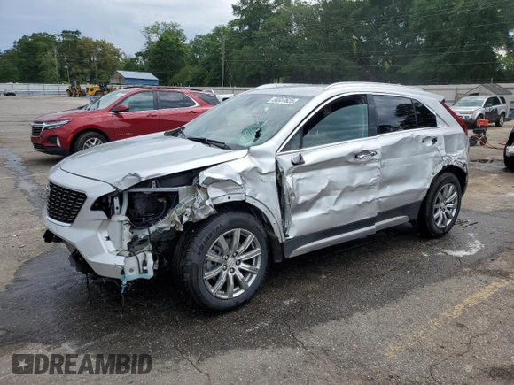 2020 Cadillac XT4 FWD Premium Luxury with VIN 1GYFZCR45LF027018, listed as a Copart auction lot 55537625 with 98,651 mi miles and Salvage title. Bid and sale history available at DreamBid. Image 1.