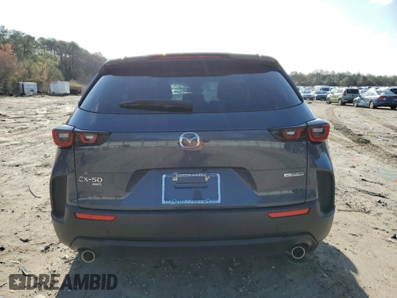 2024 Mazda CX-50 2.5 S Preferred Package with VIN 7MMVABBM9RN163017, listed as a Copart auction lot 51223075 with 9,668 mi miles and Salvage Title. Bid and sale history available at carsss.com. Image 6.
