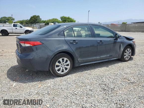 2024 Toyota Corolla LE with VIN JTDB4MEEXR3017537, listed as a Copart auction lot 60832825 with 23,779 mi miles and Salvage title. Bid and sale history available at DreamBid. Image 3.