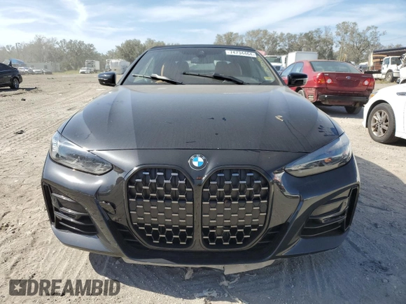 2023 BMW 4 Series 430i xDrive with VIN WBA43AT05PCM18361, listed as a Copart auction lot 74734464 with Not Provided miles and Non Repairable. Bid and sale history available at DreamBid. Image 5.