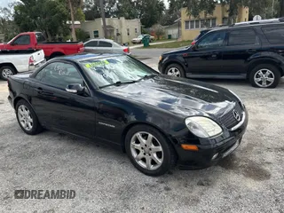 2002 Mercedes-Benz SLK-Class 2.3L Kompressor with VIN WDBKK49FX2F265220, listed as a Copart auction lot 79324194 with 90,860 mi miles and Clean Title. Bid and sale history available at carsss.com. Image 1.