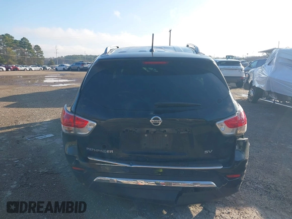 2015 Nissan Pathfinder SV z VIN 5N1AR2MN6FC705870, wystawiony jako IAAI lot #41206622 z przebiegiem Nie podano mil oraz . Historia ofert i sprzedaży dostępna na DreamBid. Obrazek 15.