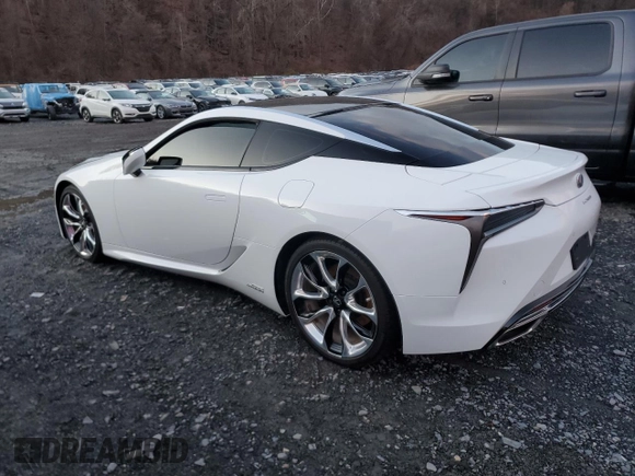 2020 Lexus LC with VIN JTHBY5AY8LA001946, listed as a Copart auction lot 84040444 with 0 mi miles and Salvage Title. Bid and sale history available at carsss.com. Image 2.