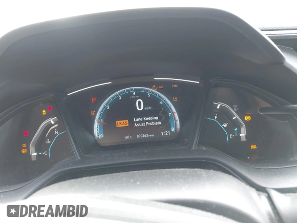 2019 Honda Civic LX with VIN 19XFC2F61KE037495, listed as a IAAI auction lot 41891007 with 90,262 mi miles and . Bid and sale history available at DreamBid. Image 7.