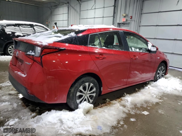 2022 Toyota Prius LE with VIN JTDL9MFU6N3040772, listed as a Copart auction lot 84241014 with 22,377 mi miles and Salvage Title. Bid and sale history available at carsss.com. Image 3.