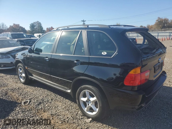 2003 BMW X5 3.0i with VIN 5UXFA53563LV96891, listed as a Copart auction lot 77636084 with 0 mi miles and Salvage Title. Bid and sale history available at carsss.com. Image 2.