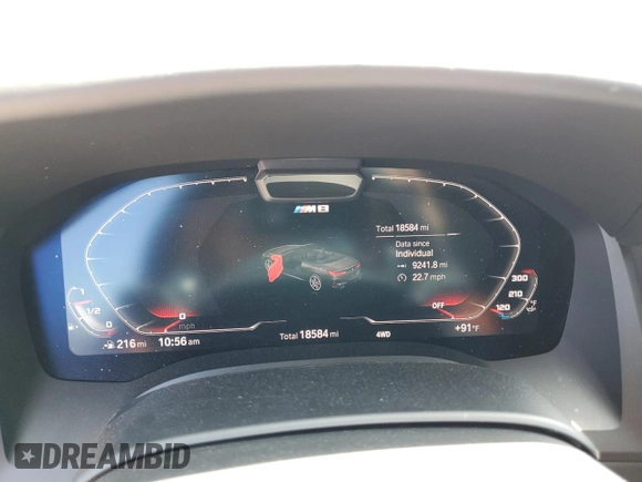 2020 BMW M8 Competition z VIN WBSDZ0C09LCD82160, wystawiony jako Copart lot #67402364 z przebiegiem 18 584 mil mil oraz Szkoda całkowita • Salvage title. Historia ofert i sprzedaży dostępna na DreamBid. Obrazek 9.