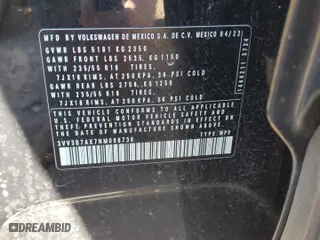 2022 Volkswagen Tiguan SE with VIN 3VV3B7AX7NM098736, listed as a Copart auction lot 48174695 with 40,561 mi miles and Salvage Title. Bid and sale history available at carsss.com. Image 14.
