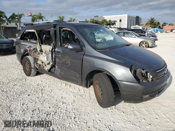 2012 Kia Sedona LX with VIN KNDMG4C77C6472498, listed as a Copart auction lot 53424005 with 0 mi miles and Clean Title. Bid and sale history available at carsss.com. Image 4.
