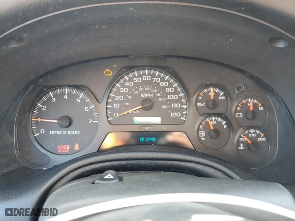 2005 Chevrolet TrailBlazer LS with VIN 1GNES16S456172896, listed as a Copart auction lot 78095394 with 191,248 mi miles and Salvage Title. Bid and sale history available at carsss.com. Image 9.