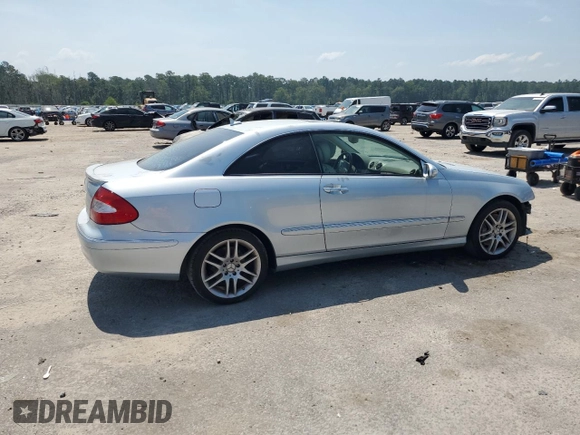 2008 Mercedes-Benz CLK 350 with VIN WDBTJ56H78F249908, listed as a Copart auction lot 61868015 with 124,620 mi miles and Salvage title. Bid and sale history available at DreamBid. Image 3.