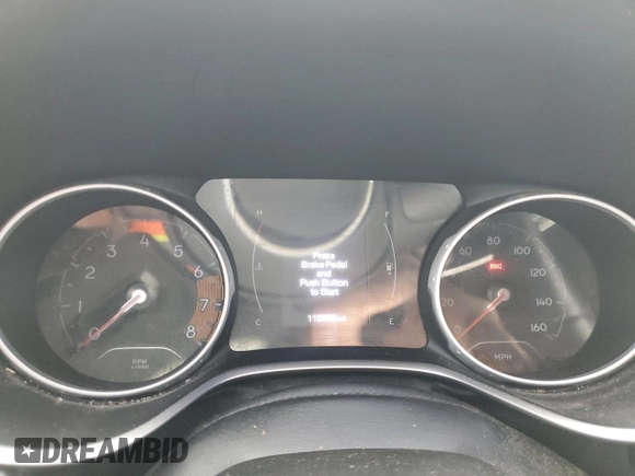 2017 Jeep Compass Latitude with VIN 3C4NJCBB8HT653337, listed as a Copart auction lot 52297435 with 116,693 mi miles and Non repairable. Bid and sale history available at DreamBid. Image 9.