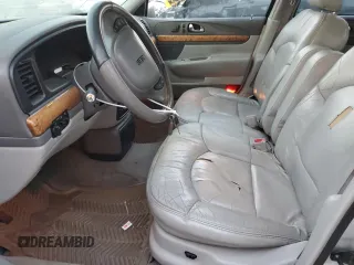 2002 Lincoln Continental with VIN 1LNHM97VX2Y672516, listed as a Copart auction lot 75595354 with 154,361 mi miles and Salvage Title. Bid and sale history available at carsss.com. Image 7.