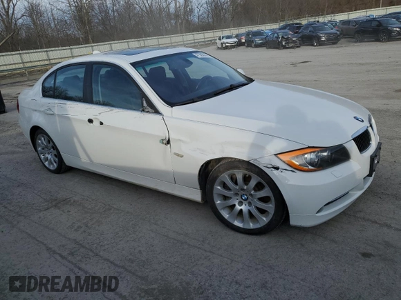 2008 BMW 3 Series 335xi with VIN WBAVD53538A285102, listed as a Copart auction lot 47385935 with 117,640 mi miles and Salvage Title. Bid and sale history available at carsss.com. Image 4.
