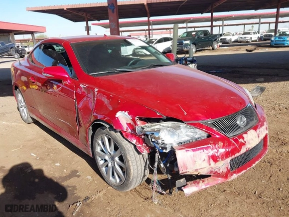 2010 Lexus IS 250C with VIN JTHFF2C2XA2511737, listed as a IAAI auction lot 41299631 with 106411 miles. Bid and sale history available at carsss.com. Image 6.